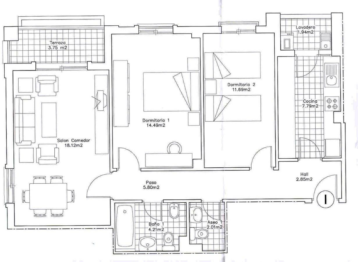 Apartamento 2 Dormitorios En La Mejor Zona De Roquetas Roquetas de Mar Eksteriør billede